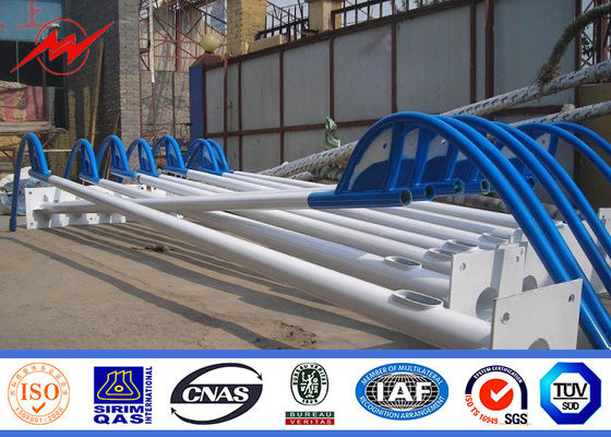 Восьмиугольной солнечной двойной гальванизированный рукояткой уличный свет Poles с фланцом