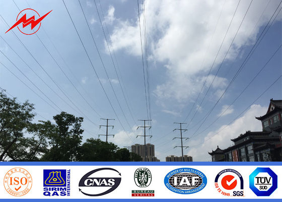 High Voltage Outdoor Electric Steel Power Pole for Distribution Line