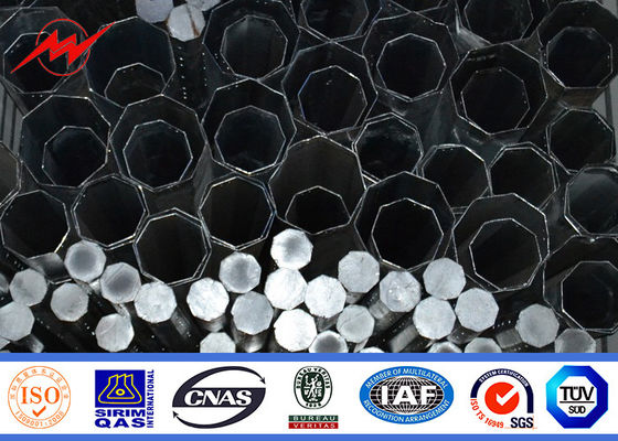 Напольное 4mm полигональное 12m стальное гальванизирование Poles передачи