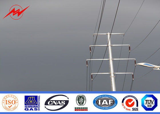 Горячее погружение гальванизировало стальное Поляк для 11kv электрической надземной линии проект