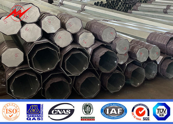 60FT электрический столб с высокой прочностью Q235 и Q345 материала для уличного освещения