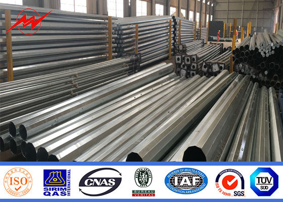 Африканский битум опора линии электропередач двойника 20 м гальванизированная цепью стальная 10 КВ - 550 КВ