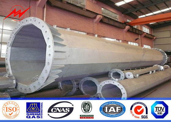 100 лестницы футов типа гальванизированной Монополе башни фланца клетки для рангоутов мобильного телефона