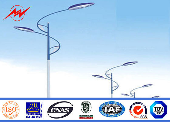 поляки шоссе поляков уличного освещения горячего ПОГРУЖЕНИЯ К345 8М гальванизированные стальные с одиночной рукой