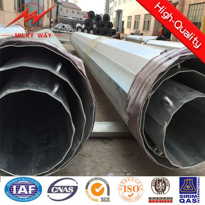 На открытом воздухе опора линии электропередач 20КН Гр65 Додекагонал 24м стальная для передачи энергии