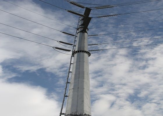 Профессиональный ASTM A123 оцинкованный стальной столб для передачи и освещения на Филиппинах