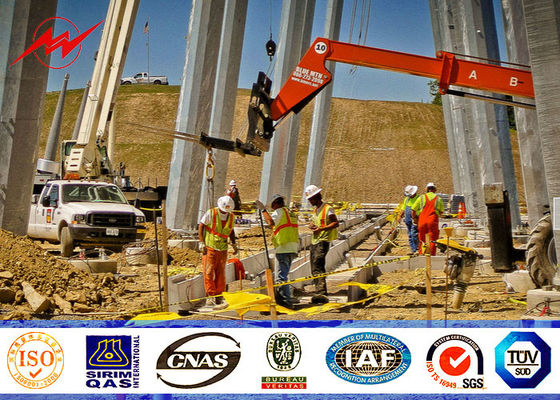 поляк 69 кв гальванизированный Филиппинами стальной общего назначения для линии распределения электричества