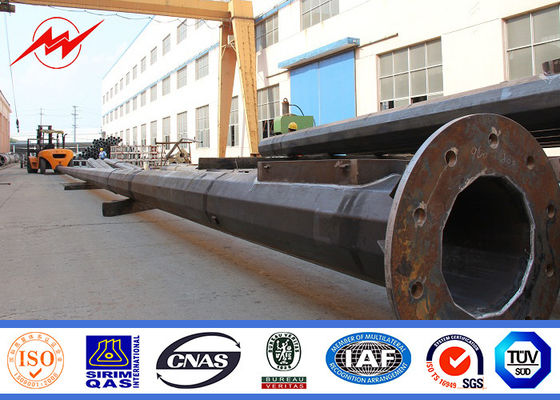 Высоким поляк светлой башни рангоута гальванизированный рангоутом стальной трубчатый 50 лет поднимает время