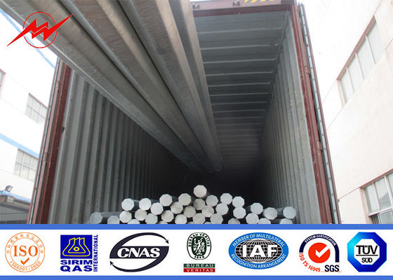 поляки передающей линии электричества горячего погружения 10кВ гальванизированные трубчатые стальные