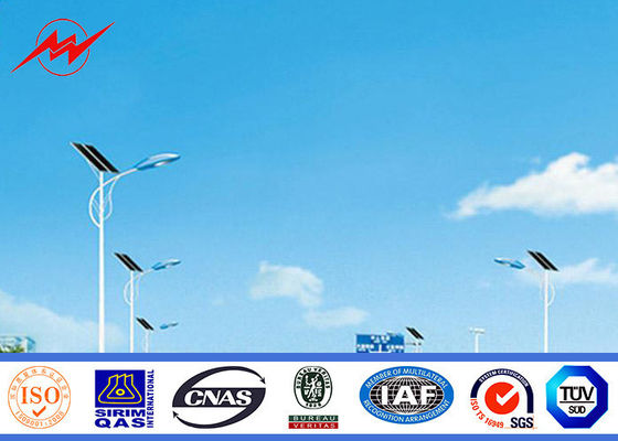 Горячее погружение гальванизировало высоту 10М стального фонарного столба дороги восьмиугольную с светом СИД 100В для уличного освещения