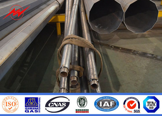 Горячее погружение гальванизировало высоту 10М стального фонарного столба дороги восьмиугольную с светом СИД 100В для уличного освещения