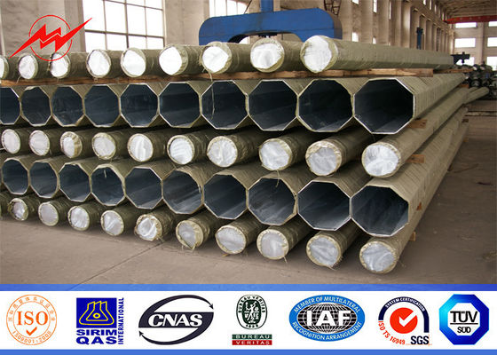 высокопрочная стальная опора линии электропередач 132кв для толщины распределения 15мм передачи