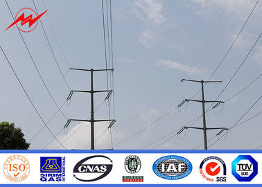 Полигональная 35 опора линии электропередач Ft 69kv Astm A123 стальная