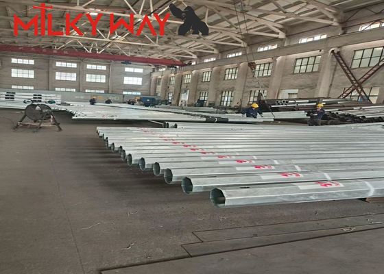 15M 8KN Gr65 Стальной трубчатый столб для Африканского рынка с сертификацией BV и толщиной стенки 3 мм