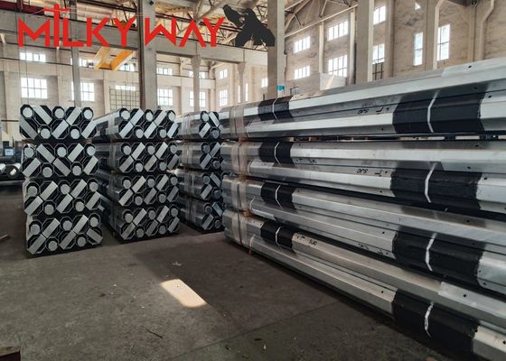 3.8мм 7.2мм 9мм 11м Малайзия hop dip galvanisation стальные электрические столбы с FRP