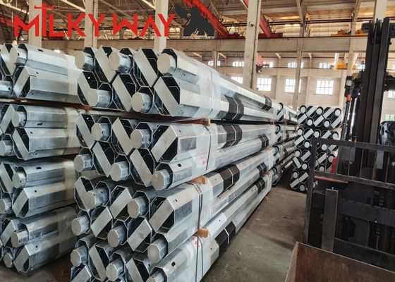 3.8мм 7.2мм 9мм 11м Малайзия hop dip galvanisation стальные электрические столбы с FRP