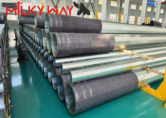 Линия передачи стального полюса длиной 20-40 м с горячей галванизацией 80-100 мкм