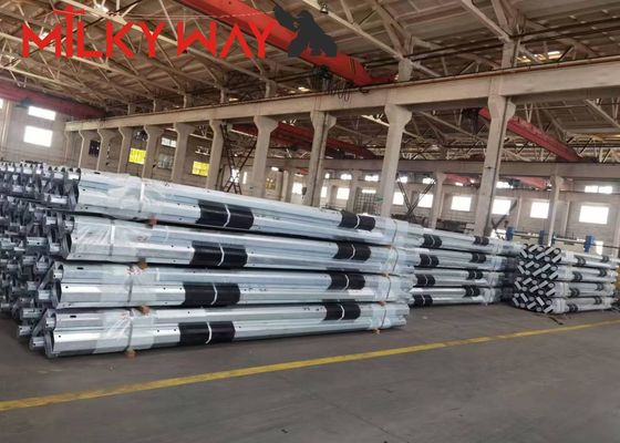 3.8мм 7.2мм 9мм 11м Малайзия hop dip galvanisation стальные электрические столбы с FRP