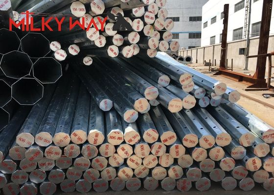 60 футов оцинкованной стали полезный столб для линий электропередачи