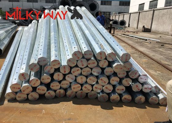 35 футов 70 футов 90 футов Восьмиугольный оцинкованный стальной столб электропередачи с битумом для повышения эффективности линий электропередач Стандарт
