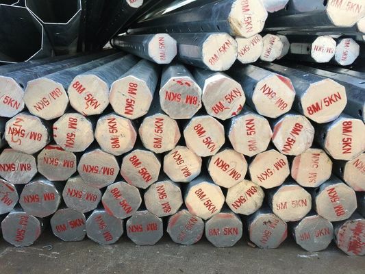 Высокопрочный стальной силовой столб S500MC с горячеоцинкованной поверхностью и болтами из нержавеющей стали для электросетей