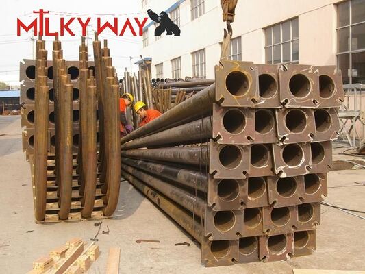 10-метровый оцинкованный высокий мачтовый фонарный столб для уличного освещения, фонарный столб для шоссе