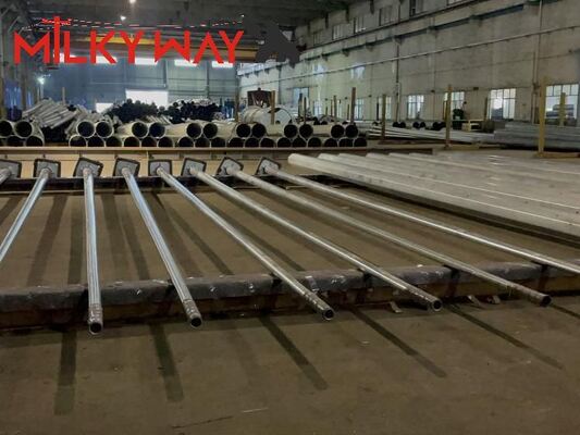 Электрический столб напряжение 10-220KV с горячим погружением Гальванизация поверхностная обработка предназначена для поддержки высоковольтных электрических линий