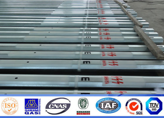 погружение Главанизед электрической стальной опоры линии электропередач передачи 132КВ 15м горячее для Аферика