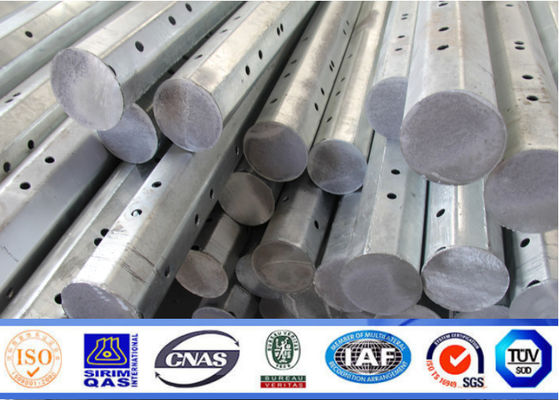 погружение Главанизед электрической стальной опоры линии электропередач передачи 132КВ 15м горячее для Аферика