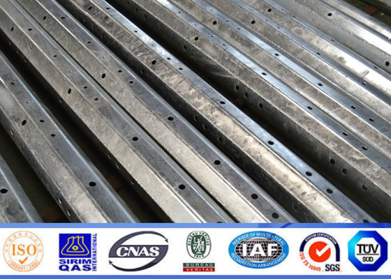 погружение Главанизед электрической стальной опоры линии электропередач передачи 132КВ 15м горячее для Аферика