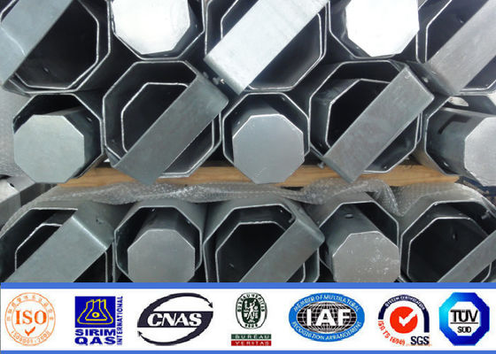 50FT Восьмиугольный электрический столб для передачи энергии 10 КВ 550 КВ 1.8 Фактор безопасности