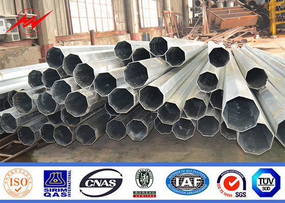 Гальванизированная электрическая общего назначения стальная опора линии электропередач для 69кв вне линии распределения