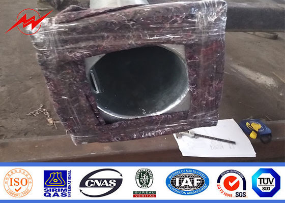 Гальванизированный цвет высокой черноты фонарного столба улицы рангоута 16m стальной поверхностный