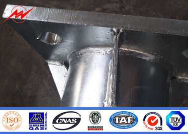 35m / Опора линии электропередач скорости ветра с гальванизированная стальная, фонарный столб улицы длинной жизни