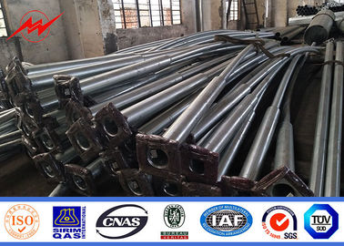 35m / Опора линии электропередач скорости ветра с гальванизированная стальная, фонарный столб улицы длинной жизни