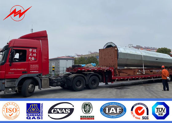 поляк металла горячего погружения 132кв 18м 22м круглый гальванизированный для передающей линии