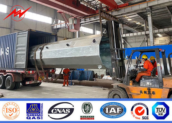 поляк металла горячего погружения 132кв 18м 22м круглый гальванизированный для передающей линии