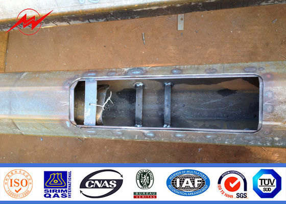 8м 10м 12м горячеоцинкованный стальной столб с цветовым полиэстерным порошковым покрытием