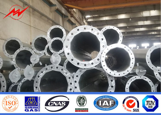 башня 30м стальная Монополе в соответствии с стандартом гальванизирования АСТМ А123