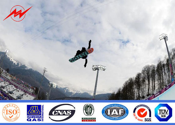 Полигональный столб освещения с парковочными огнями