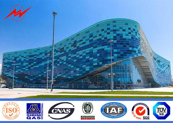 Полигональный столб освещения с парковочными огнями