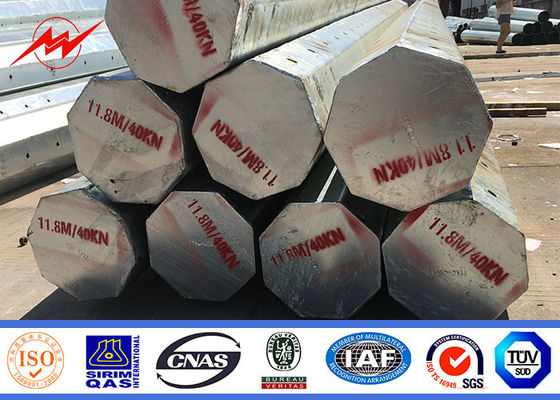 поляк 8m 16m Африка вне электрической линии стальной опоры линии электропередач с прочностью выхода 500Mpa сурика