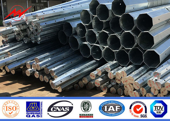 поляк 8m 16m Африка вне электрической линии стальной опоры линии электропередач с прочностью выхода 500Mpa сурика