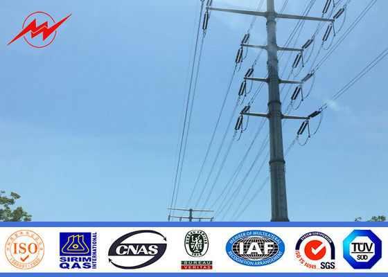 скорость ветра 160km/Hour поляка 12m Columniform гальванизированная стальная 30m/S