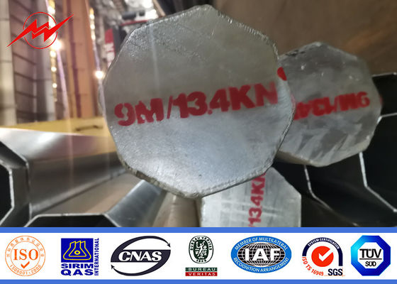 погружение стального трубчатого поляка 10kv-500kv горячее гальванизировало электрическое