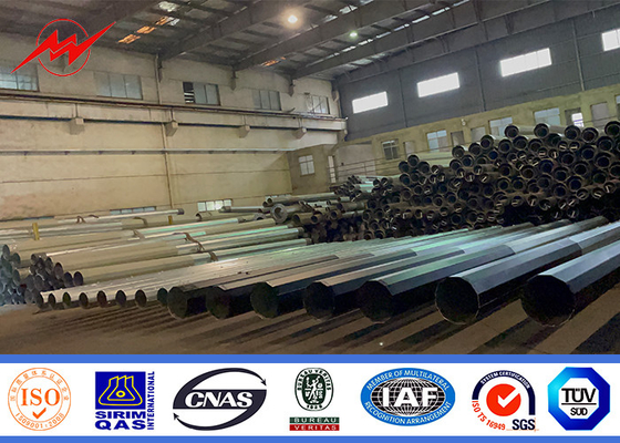 Nbsp Steel Power Pole для распределения электроэнергии с горячим оцинкованным антикоррозионным обработчиком