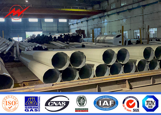 Nbsp Steel Power Pole для распределения электроэнергии с горячим оцинкованным антикоррозионным обработчиком
