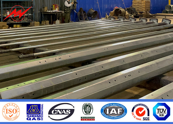 Nbsp Steel Power Pole для распределения электроэнергии с горячим оцинкованным антикоррозионным обработчиком