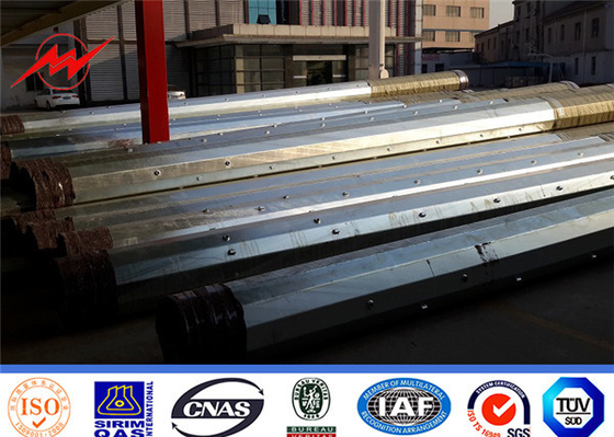 Nbsp Steel Power Pole для распределения электроэнергии с горячим оцинкованным антикоррозионным обработчиком