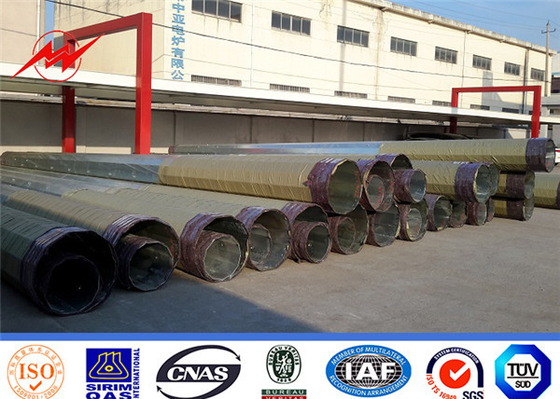 Nbsp Steel Power Pole для распределения электроэнергии с горячим оцинкованным антикоррозионным обработчиком